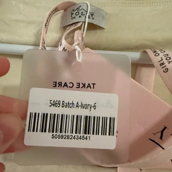 Oh Polly Cream Mini Dress - Picture 2 of 2